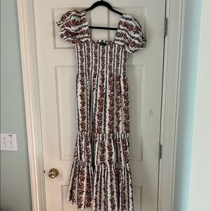 Floral Maxi Dress with Puff Sleeves